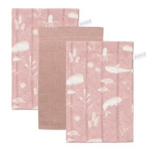 Little Dutch washandjes set Ocean Pink