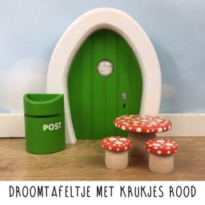 Droomtafeltje met krukjes Rood