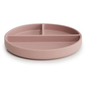 Mushie Siliconen Plate met Zuignap - Blush