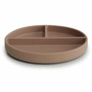 Mushie Siliconen Plate met Zuignap - Natural