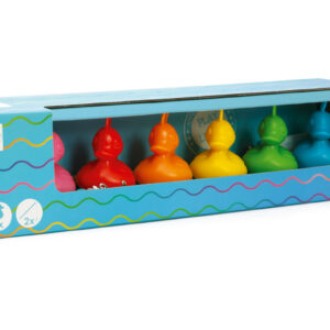 Scratch - Kermiseendjes set van 6 - Regenboog
