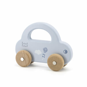 Label Label - Kleine auto - Blauw