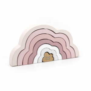 Label Label - Rainbow Puzzle Cloud - Pink